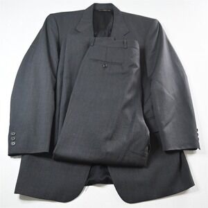Paul Dione 40R 33x30 Gray 100% Wool Lee CT Mens Jacket Pants Suit